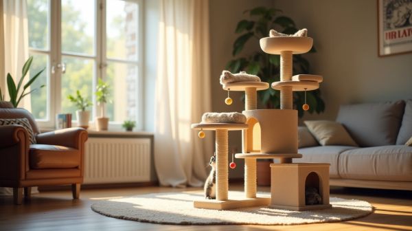 Où trouver un arbre à chat beige qui convient à votre félin